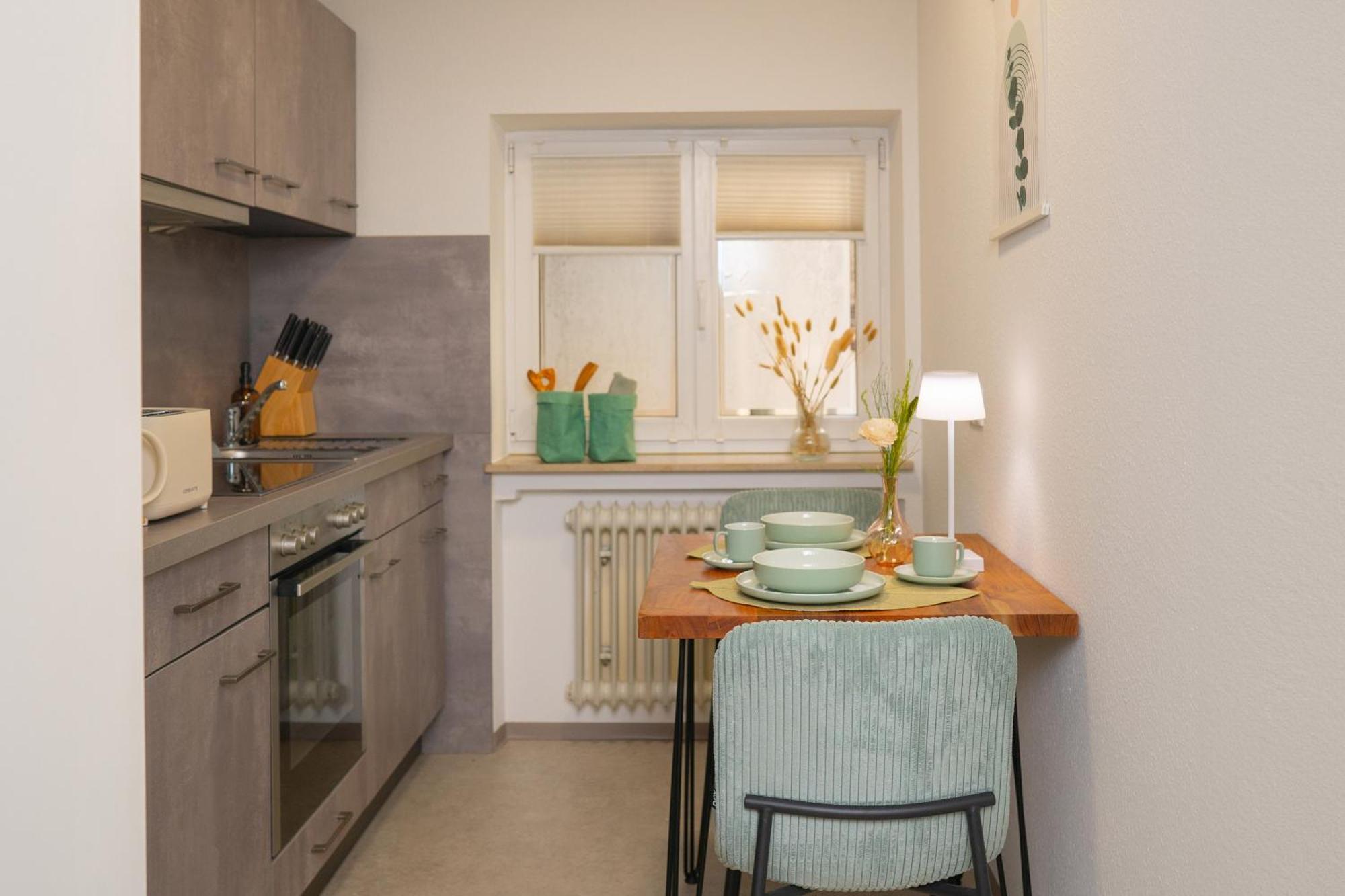 Einzigartiges Scandi Apartment - Innenstadt Mit Parkplatz, Balkon & Wlan - Perfekt Fuer Radfahrer Рідлінген Екстер'єр фото